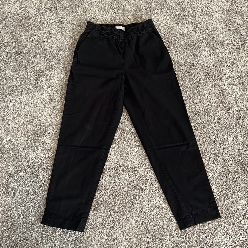 Everlane Washed Black Chino Jogger Pants Size 0